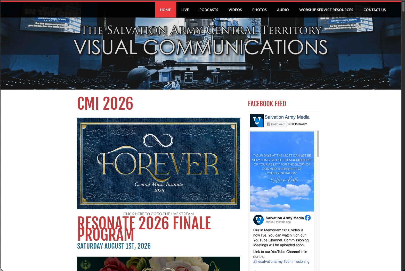 Screenshot of Website 1